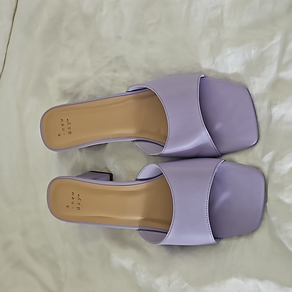 Purple dress sandals size 11